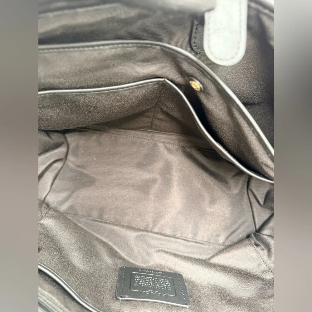 Coach Black/Gray Tote Insert Organizer C4812 w/ Creed Patch – Like New - Picture 7 of 13